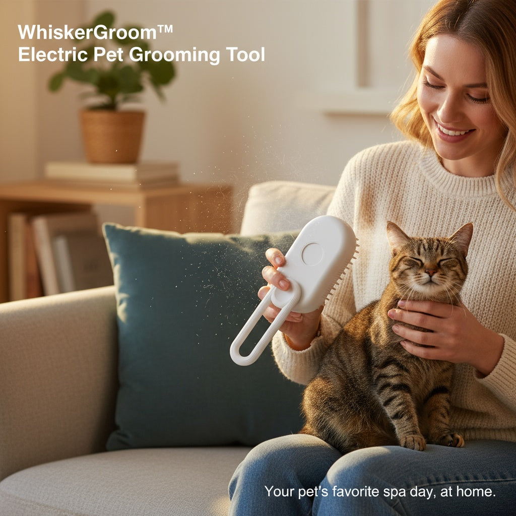 WhiskerGroom™ Electric Pet Grooming Tool
